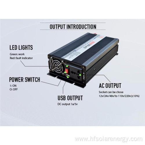 Inverter 800W 110V 220V AC Car Inverter